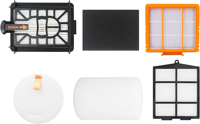 Replacement Filter for Shark AV2511AE AV2610WA RV2610WA AV2501S AV2501AE RV2502AE UR2500SR UR2360EEUS RV2520 AV2510 AI Ultra Robot Vacuum (6 Pack)