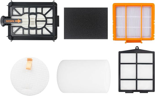 Replacement Filter for Shark AV2511AE AV2610WA RV2610WA AV2501S AV2501AE RV2502AE UR2500SR UR2360EEUS RV2520 AV2510 AI Ultra Robot Vacuum (6 Pack)