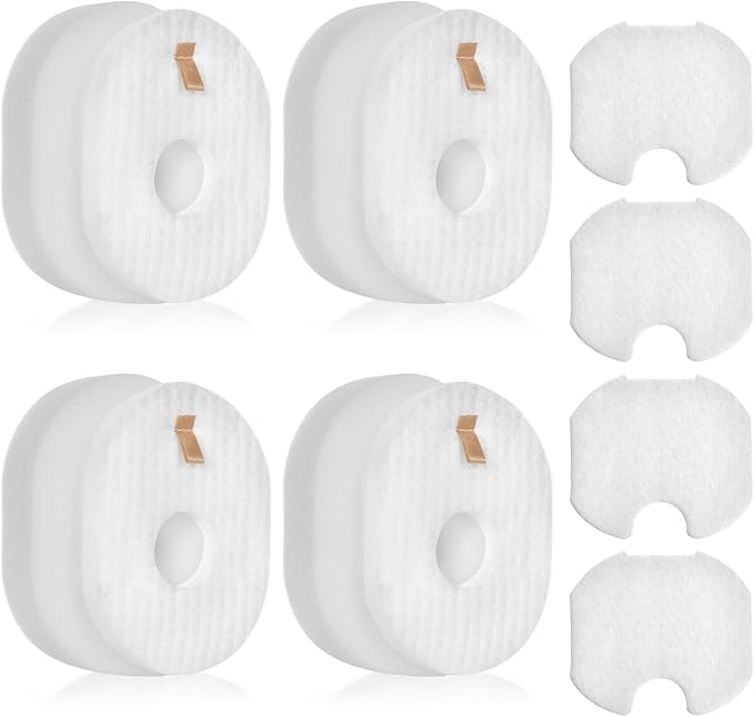 Anewise 4 Pack Filter Replacement for Shark Rocket HV301, HV302, HV30126, HV300, HV305, HV292, HV307Q, QS301Q, HV310, UV450 Ultralight Corded Stick Vacuum, Part #XFFV300, 4 Foam + Felt + Post Filters