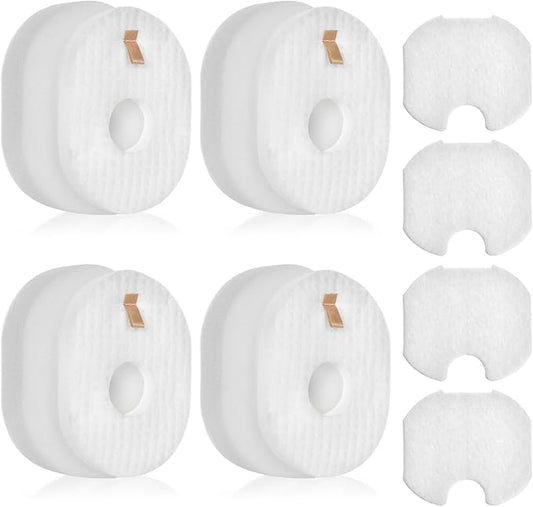 Anewise 4 Pack Filter Replacement for Shark Rocket HV301, HV302, HV30126, HV300, HV305, HV292, HV307Q, QS301Q, HV310, UV450 Ultralight Corded Stick Vacuum, Part #XFFV300, 4 Foam + Felt + Post Filters