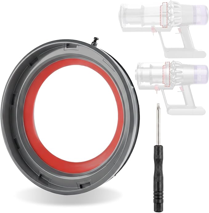 Lemige V11 Dust Bin Seal Replacement Vacuum Parts Compatible with Dyson V15 V11 SV14 SV15 SV22 Cordless Vacuum Cleaner Attachments, Canister Top Sealing Ring for Dyson Replacement Parts & Accessories