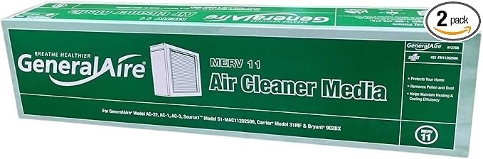 GeneralAire AC-1 Replacement Air Filters, 2-Pack- For AC-1, #4001