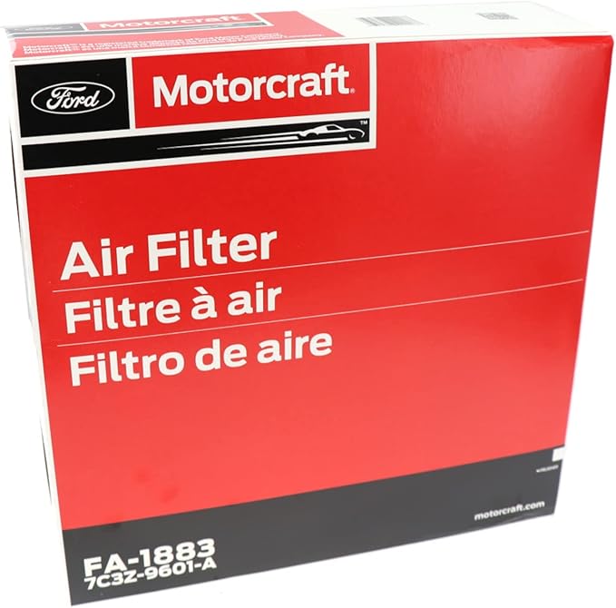 Motorcraft Engine Air Filter-FA-1883(OE Replacement Part for Ford:07-26 Expedition/09-26 F-150/08-16 Super Duty (F-250/F-350/F-450/F-550) & Lincoln: 09-14 Mark LT/07-26 Navigator Vehicles) (Pack of 2)