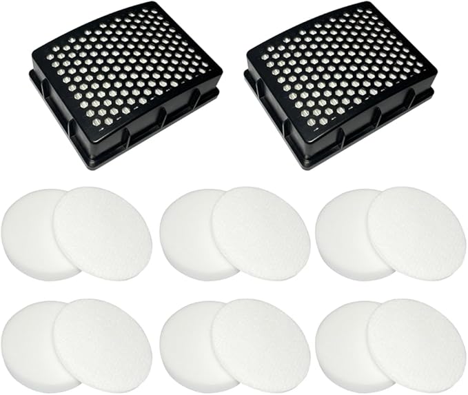 Replacement Filter Compatible with Kenmore K4010 DU2015 DU2012 Bagless Upright Vacuum Cleaner Replacement Parts 6 Foam Filters,6 Felt Filters,2 Hepa Filters
