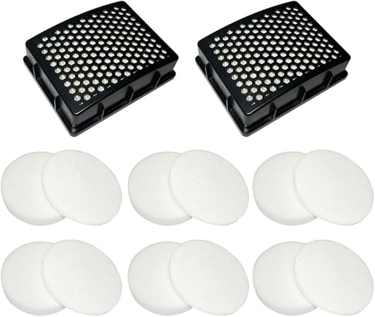 Replacement Filter Compatible with Kenmore K4010 DU2015 DU2012 Bagless Upright Vacuum Cleaner Replacement Parts 6 Foam Filters,6 Felt Filters,2 Hepa Filters