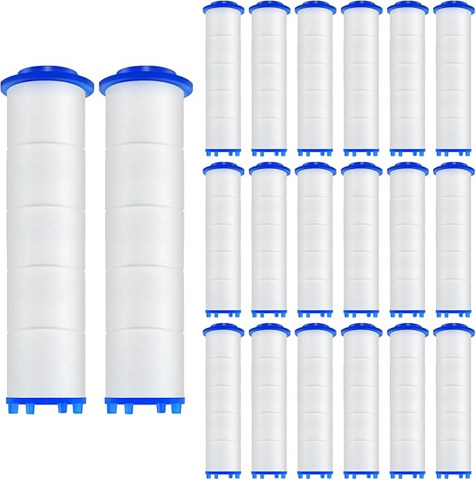 20 Pack Shower Filter Shower Head Filter PP Cotton Filter Handheld, Filter Replacement Filter Tool Suitable for Various Specifications of Shower Heads (2.95 inches)