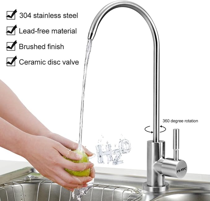 5-Stage Reverse Osmosis Water Filtration System 100GPD Fast Flow Plus Extra 4 Filter for Free (FS-RO-100G-A)