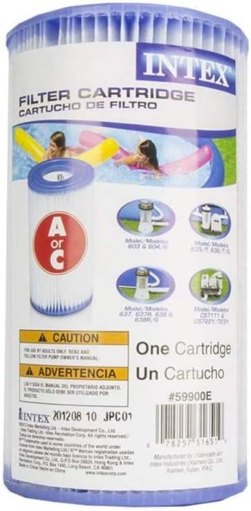2 Pack of A/C Filters for Intex, Summer Escapes or Summer Waves Above Ground Pools
