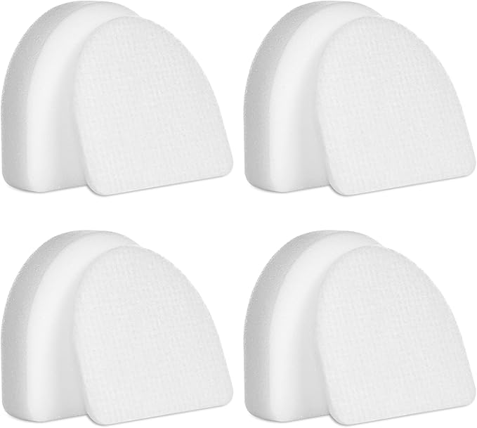 HOUSEMAX AZ4002 Filters for Shark Powerdetect Upright Vacuum Cleaner AZ4000 AZ4002 AZ4000C, 4 Foam & 4 Felt Replacement Filters Compare to Part #XFFKAZ4000