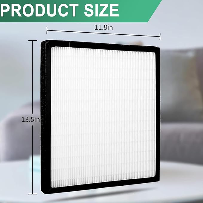 Replacement Filter D Compatible with AC-2123 Air Purifier, Fits IAP-10-280, IAP10280, IAF-H-100D, AC-2118, Air Filter 1 Pack
