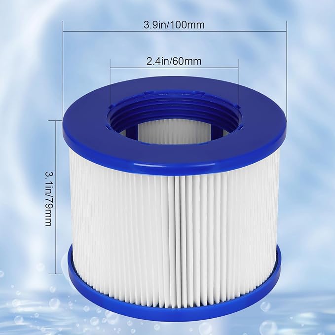 Hot Tub Filters Replacement Cartridges with RELXTIME,Wejoy, Aquaspa Spas, Compatible with Most Hot Tubs and Massage Pools, Screw-in Type