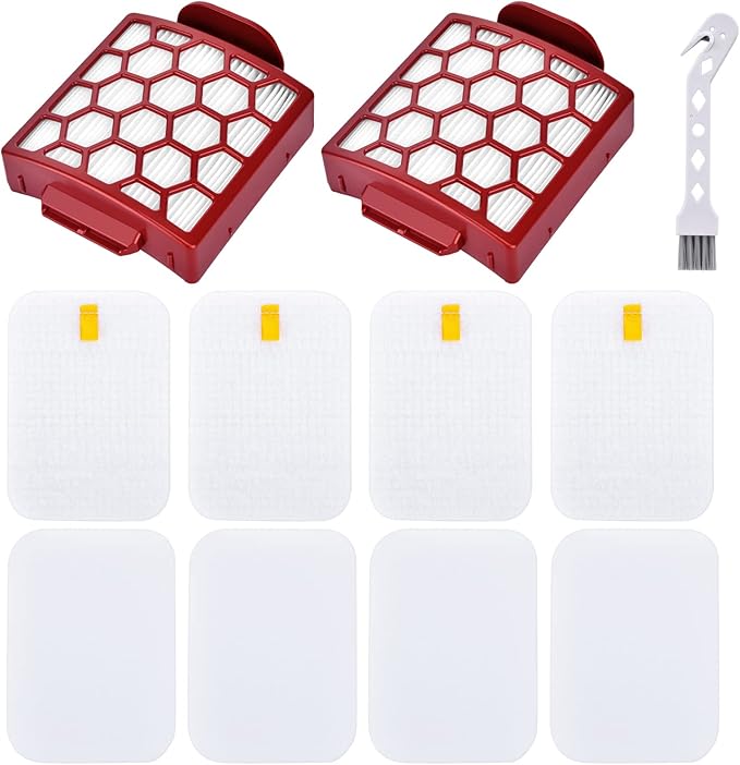 Leadaybetter ZU100 ZU102 Filter Replacement for Shark Navigator Pet Plus NV150, NV251, NV255 and Zero-M Self-Cleaning Brushroll Pet Pro ZU60, ZU62, ZU62C Upright Vacuum, Part 1238FT60 & 1239FT60
