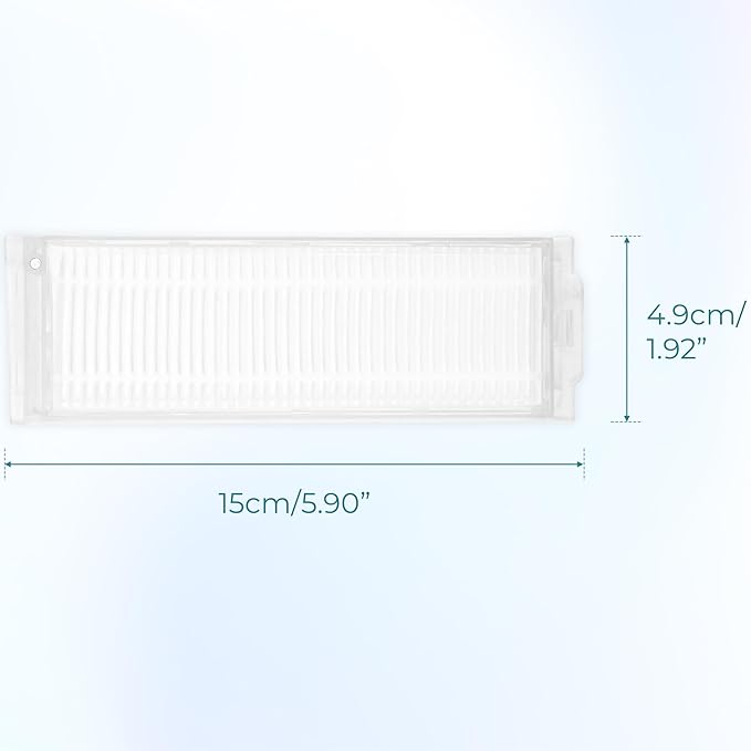 8 Pcs Vacuum Filter Compatible with WYZE Robot Vacuum Cleaner WVCR200S, Replacement for HEPA Filters, WVCR200S Spare Parts Kit Accessories
