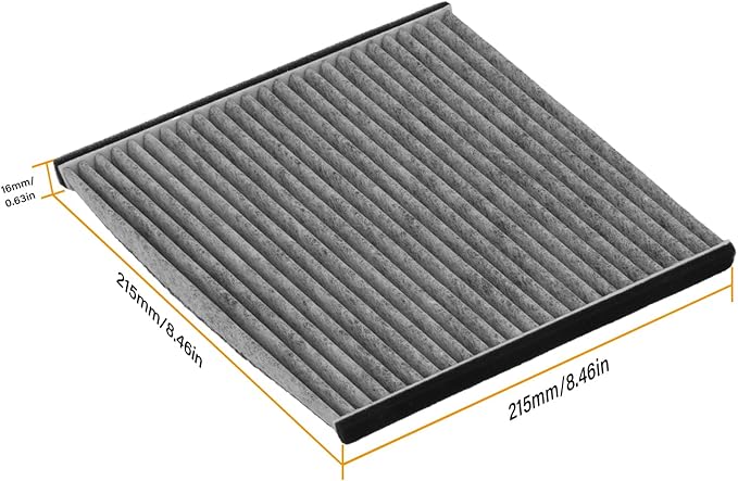 CF10132 Cabin Air Filter w/Activated Carbon Compatible with Lexus ES300/ES330/GX470/RX330/RX350/RX400h 02-09, Toyota Avalon/Camry/Sienna/Solara 2000-2010.