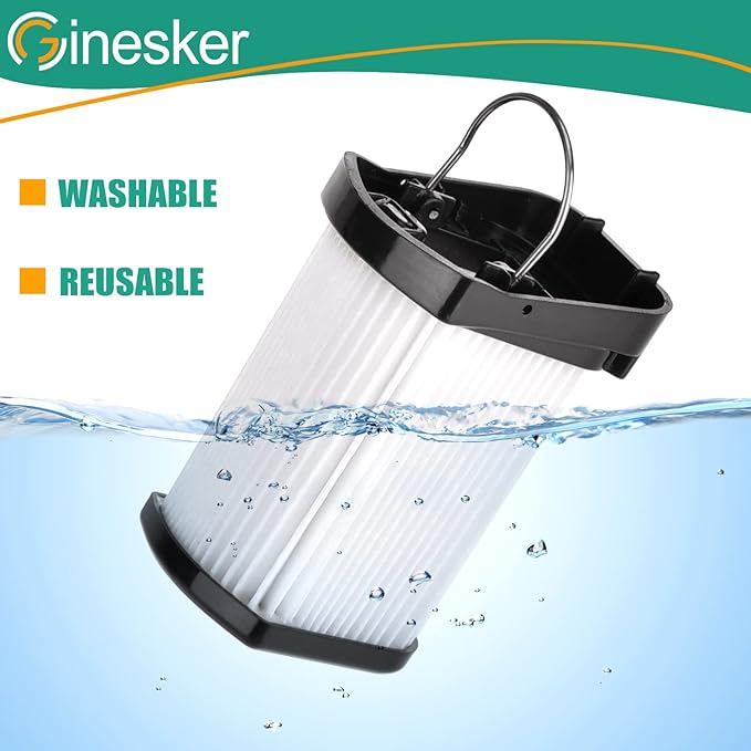 4 Pack Replacement Vacuum Filter for Shark WANDVAC POWER PET WV401 WV410CO WV401BL WV401PK WV403BR WV410BL WV410GN WV410PR Cordless Handheld Vacuum, Fabric Filter Compare to Part # XFFWV400