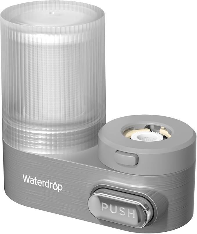 Waterdrop FC-07 Water Filter for Sink Faucet, Visible Filter Housing, Faucet Mount Water Purifier, Water Filter for Kitchen Sink, NSF Certified, Reduces 98% Chlorine, 320 Gallon Long Life, 1 Filter
