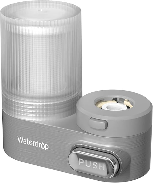 Waterdrop FC-07 Water Filter for Sink Faucet, Visible Filter Housing, Faucet Mount Water Purifier, Water Filter for Kitchen Sink, NSF Certified, Reduces 98% Chlorine, 320 Gallon Long Life, 1 Filter