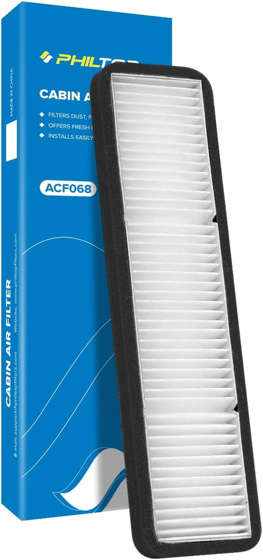 PHILTOP HEPA Cabin Air Filter w/Activated Carbon, Compatible with Model3 Tesla 3 2018-2020, Carbon Filter Up Dust Pollen Odor