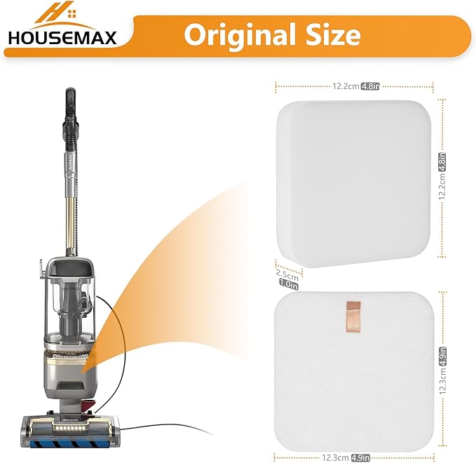 HOUSEMAX Filter Replacement for Shark Lift Away Vacuum, Compatible with Shark Vacuum Filter Replacement LA300, LA502, LA702, LA802, LA301, LA322, LA500, LA500WM, LA700, Replace Part XFFK320 (2-Pack)