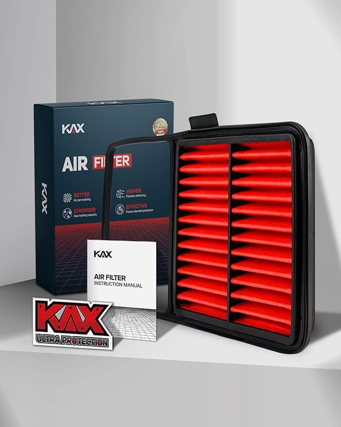 KAX Premium Engine Air Filter, CA10159 Replacement for Toyota Prius Base 1.5L L4 Electric/Gas 2004 2005 2006 2007 2008 2009, 200% Longer Life