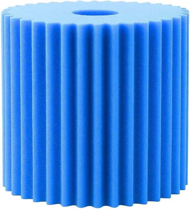 Nispira 506B Foam Dust Filter Replacement for Electrolux Centralux Aerus Central Vacuum 1561,1569,1580,1584,1590,1590A E130 Series, E177A Blue Scalloped, 1 Pack