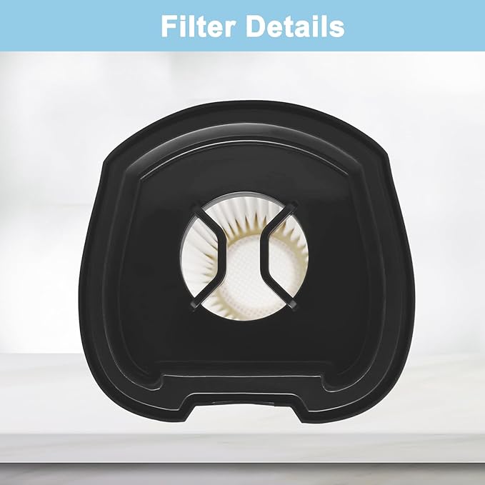2284w Vacuum Filter Replacement for Bissell Pet Hair Eraser Hand Vacuum 2284W, 2390A, 2390, 2389, 2579, Part # 1614212, 1614203, 1614204, 6 Vacuum Filters, 6 Foam Filters