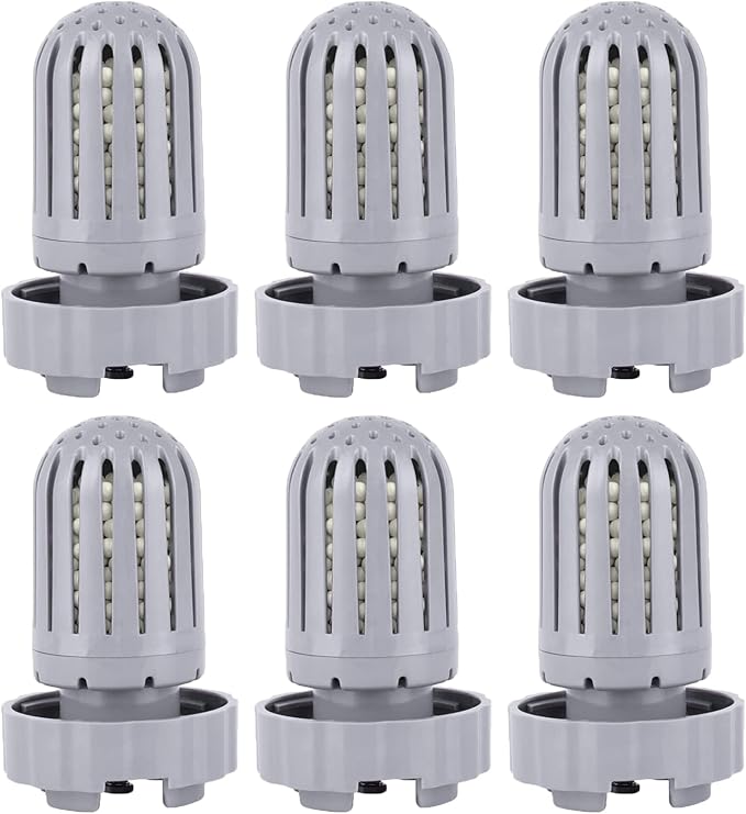 6 Pack Humidifier Demineralization Cartridge Filters Compatible with Air Innovations HUMIDIF Humidifier, Demineralization Cartridge Filters Silver
