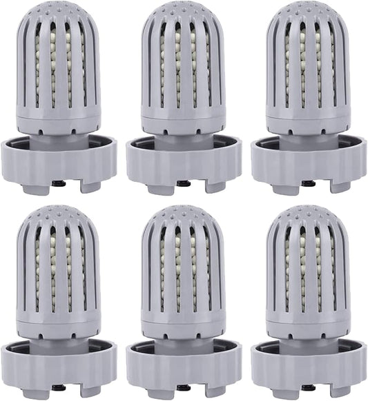 6 Pack Humidifier Demineralization Cartridge Filters Compatible with Air Innovations HUMIDIF Humidifier, Demineralization Cartridge Filters Silver