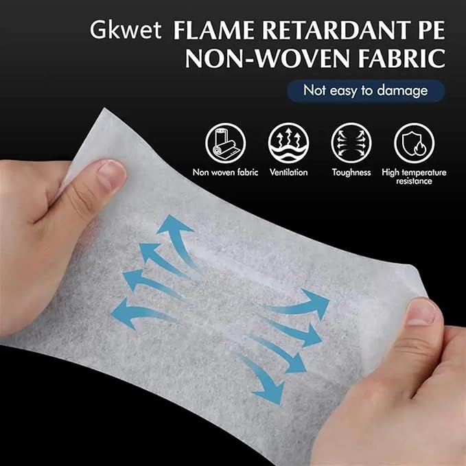 12Pcs Disposable Kitchen Range Hood Oil Absorbing Paper Range Hood Oil Resistant Sticker High Temperature Filter Membrane Universal Film Mesh Cover (43 * 45CM)