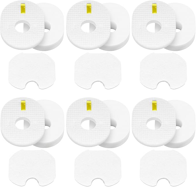 Colorfullife 6 Post + 6 Foam & Felt Vacuum Filter Replacement for Shark Rocket Vacuum HV292 HV300, HV300W, HV301, HV302, HV303, HV305, HV308, HV310, UV450, Replaces Part XFFV300