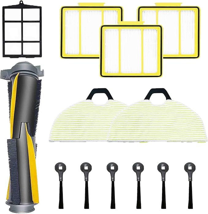Replacement Parts for Shark AV2001WD RV2001WD 2002WD Accessories Kit with Main Brush,Microfiber Soft Pads,Filters,Primary Filter,Side Brushes