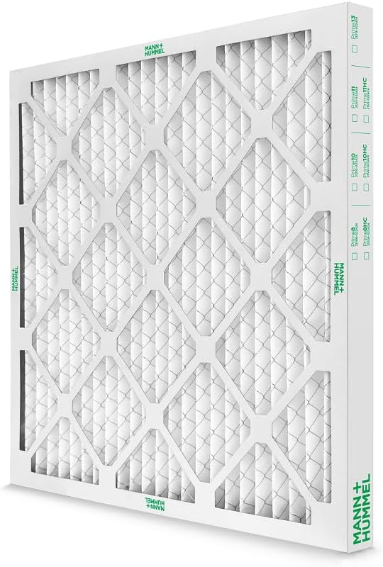 Mann+Hummel 24x24x2 MERV 8 Pleated HVAC AC Furnace Air Filters. Case of 12. (Exact Size: 23.38 x 23.38 x 1.75 Inches)