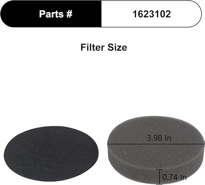 3875 Filter Compatible with Bissell 3875 3070 3080 3925 2831 3339 2903 2921 2900A 2900 3274 Pet Hair Eraser Slim Corded Vacuum (4 Filter)
