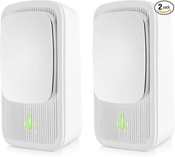 Plug In Air Ionizers - 2 Pack Quiet Negative Ion Air Purifier, Air Fresheners for Home, Bedroom, Office, Kitchen - Portable Air Purifiers Portable Odor Eliminator for Smoke, Dust, Pet Smell