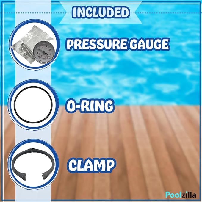 Poolzilla Blue Torrent Backwash Valve SP-714T Replacement Multiport Valve for Hayward Above Ground Pool Sand Filters | 1-1/2-Inch 6-Way | Top Mount | Black