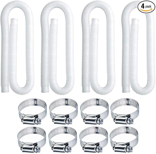 Swimming Pool Replacement Hose,Replacement Hose for Above Ground Pools,59” Long 1.25" Diameter Filter Pump Hose,Compatible with Pump Model 607, 637.