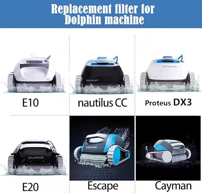 Ultra Fine Filtration Basket Compatible with Dolphin Robotic Pool Cleaners: S50, Active 15, Echo, Nautilus CC, Encore, E10, E20, Proteus DX3,Solo, Advantage.Maytronics Part Number: 9991460-R1
