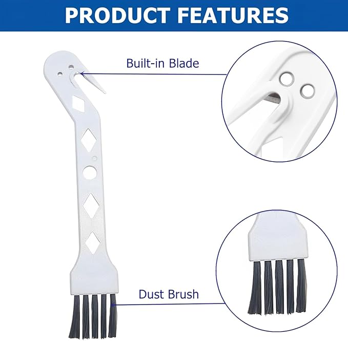 2 Packs Handheld Vacuum Cleaning Brush, Sweeping Robot Cleaner Brush, Universal Tool Brush for Cleaning Hair/Pet Hair/Dust