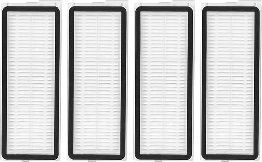 4 Pcs Replacement HEPA Filters For Roborock Qrevo S/Qrevo Pro/Qrevo Plus/Qrevo MaxV/Qrevo Curv/Qrevo Curve/Qrevo Edge/Qrevo Curv S5X/Qrevo EDGE S5A Robot Vacuum Cleaner Accessories