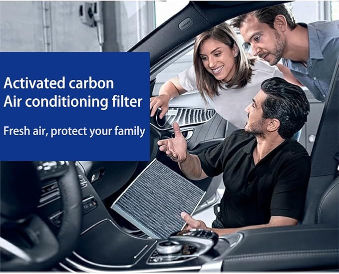 CF12820 Cabin Air Filter with Activated Carbon Compatible with 2021-2025 Hyundai Elantra,Ioniq 5,Santa Cruz,Santa Fe,Sonata,Tucson,GV60 & Kia K5, Niro,Sorento,Sportage-OEM 97133-L1000