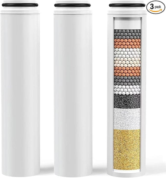 3Pcs Replacement Handheld Shower Head Filters, Compatible with Cobbe Handheld Shower Head, Hard Water Softens Beads - Removes Chlorine - Reduces Itchy - Dry Skin.