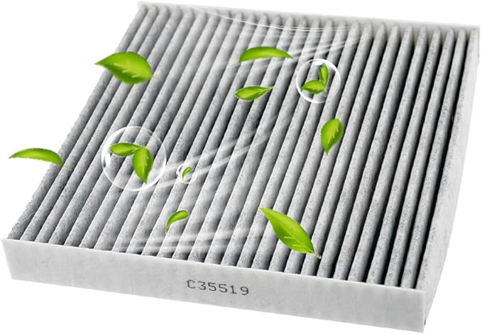 Cabin Air Filter Compatible with Honda Accord Civic Pilot Odyssey CR-V Ridgeline Crosstour Passport, Compatible with Acura TL RDX MDX TSX TLX RL ILX RLX ZDX with Activated Carbon CF10134