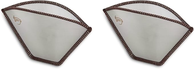Fino Flexible Mesh Reusable Coffee Filter, Number 2-Size, Brews 2 to 6-Servings, Set of 2