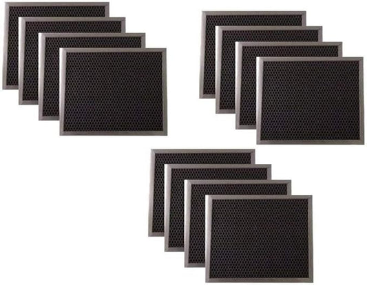 KITCHEN BASICS 101: 12 Pack 97007696 Range Hood Grease Mesh Charcoal Carbon Combo Filter Replacement for Broan Nutone 6105C, 41F, 97005687 - Size 8.75 x 10.5 x .44 Inches