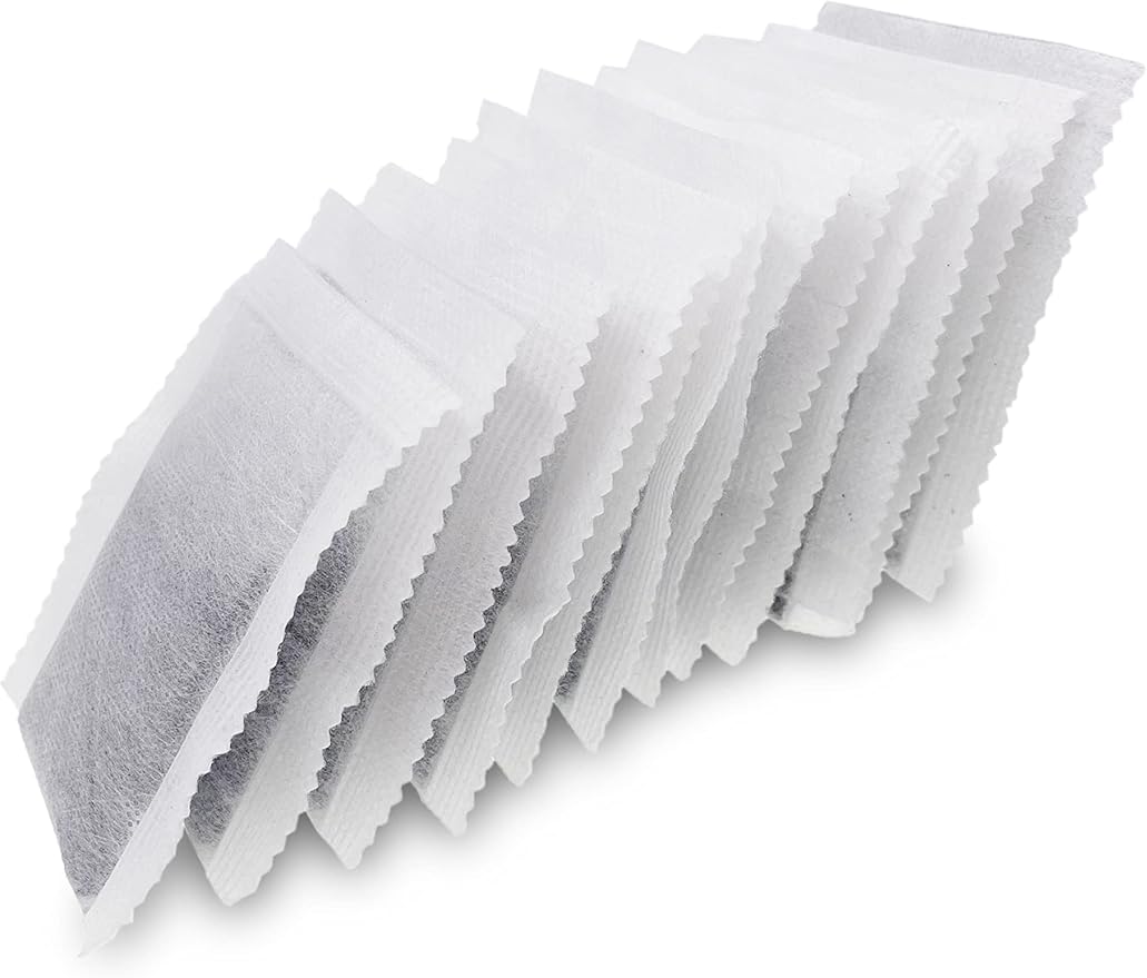 12 Pack Activated Charcoal Distiller Filters -Coconut Shell Activated Carbon Filter Sachets -Compatible with Megahome and other Countertop Distillers