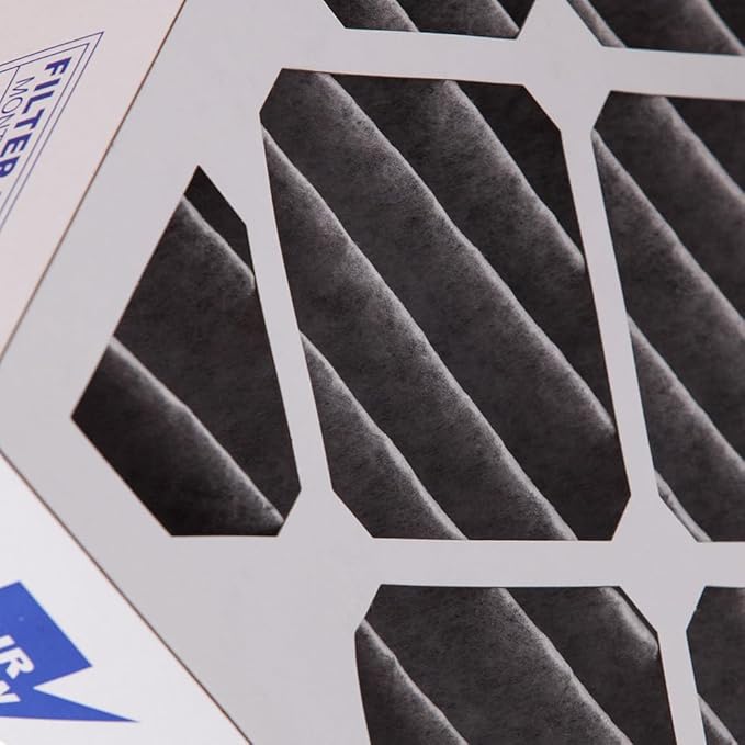 Nordic Pure 20x25x4 (19_1/2 x 24_1/2 x 3_5/8) Pleated Air Filter MERV 12 Pleated + Carbon Qty 2
