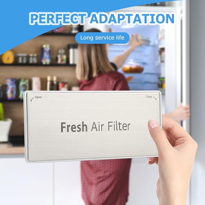 ADQ75493301 Refrigerator Fresh Air Filter Cover Replacement, Fresh Air Filter Assembly Compatible with L-G Refrigerator LRMVS3006S, LRMDS3006S, LRMVC2306S, LRMDC2306D, LRMDS3006D LRFVC2406S LRFDS3016S