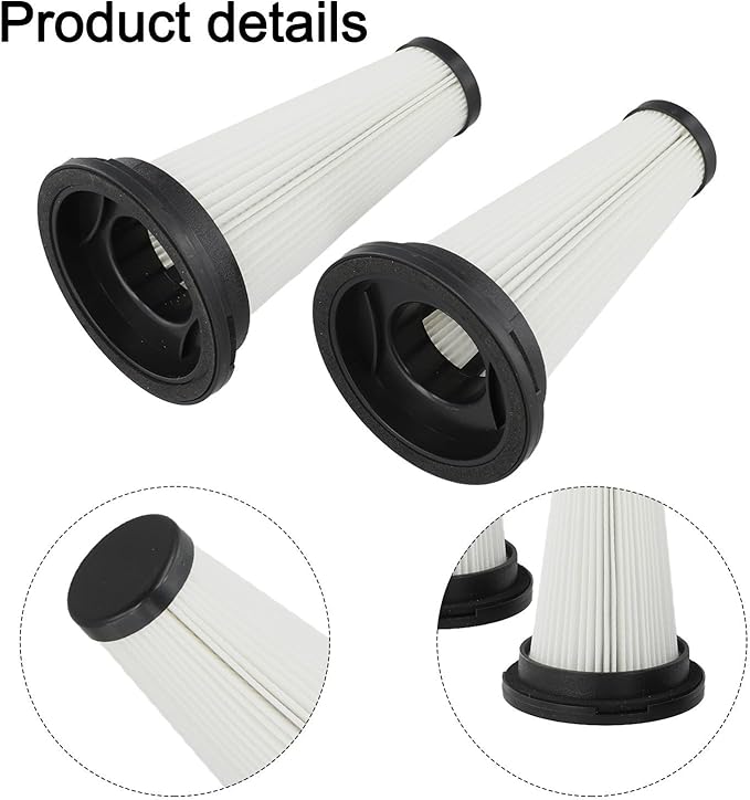 Replacement HEPA Filters for Trucozie T350 Cordless Vacuum, Efficient Dust Filter Set with ABS Housing, Lightweight and User-Friendly Design for Improved Air Quality(2 PACK)