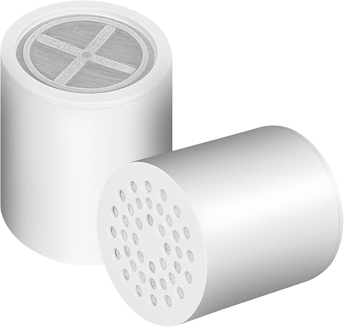 15 Stage Shower Filter Replacement Cartridge, Universal High Output Shower Filter for Hard Water Remove Chlorine and Harmful Substances, Body Caring, 2 Pack