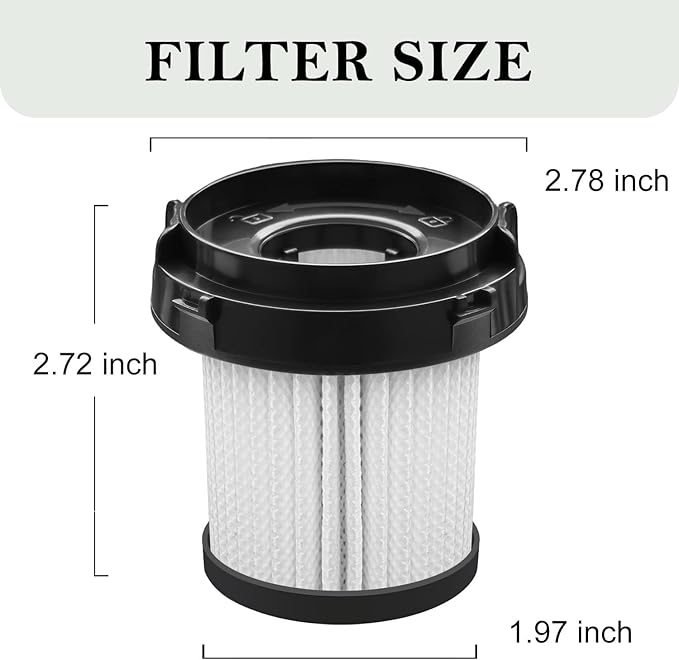 Cordless Vacuum Cleaner HEPA Filter Compatible with SVHT Cordless vacuum Cleaner, 4-Pcs